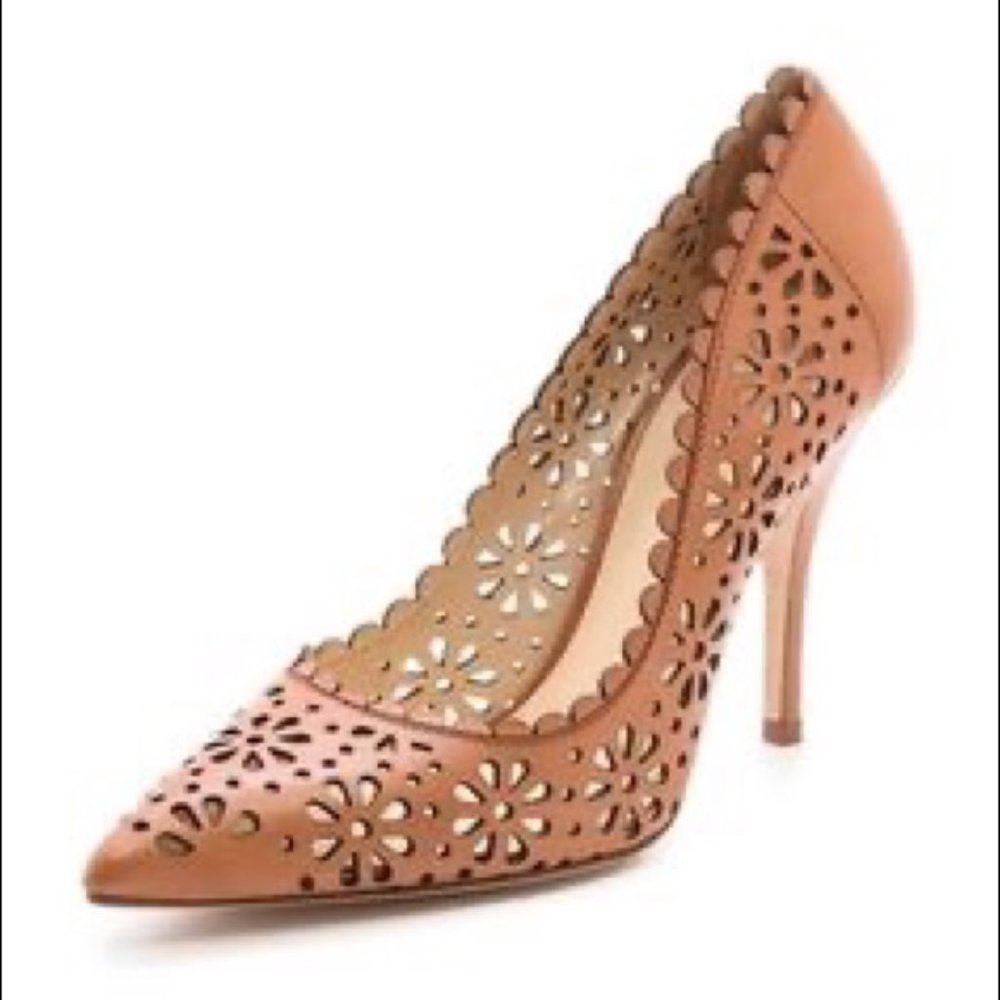 Kate Spade Shoes Lana Laser Cut Floral Pumps Sz 7